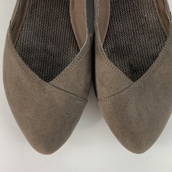 Kelly & Katie brown fabric upper flats size 6 1/2 - Picture 6 of 9